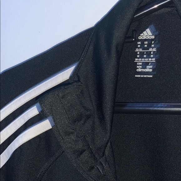 adidas Originals 3-Stripe Zip-Up Hoodie Sweatshirt - Picture 3 of 4